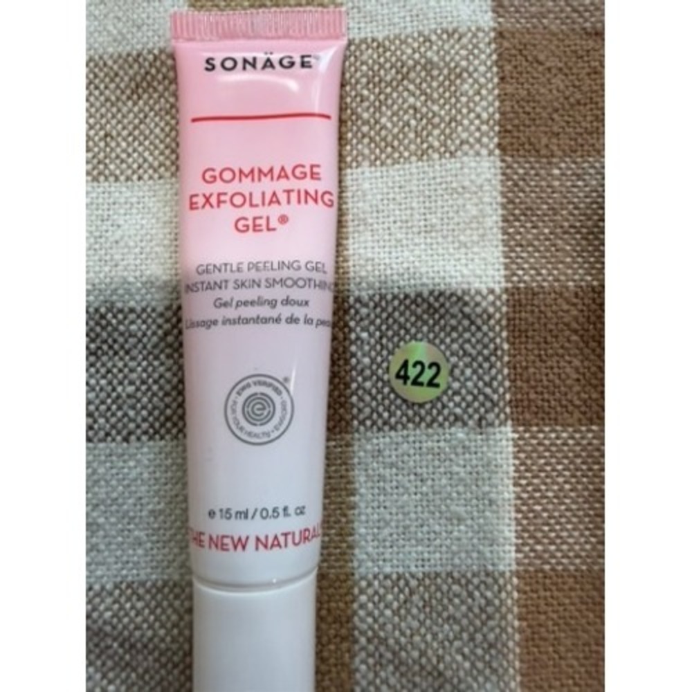 Sonage Gommage Exfoliating Gel Gentle Peeling Gel Instant Skin Smoothing 0.5oz